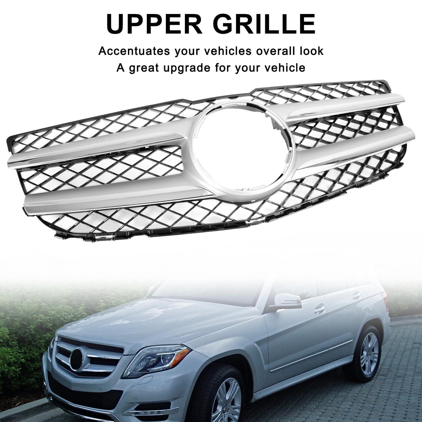 Front Hood Bumper Grill Grille 2048802983 Fit Mercedes-Benz GLK250 GLK350 NEW
