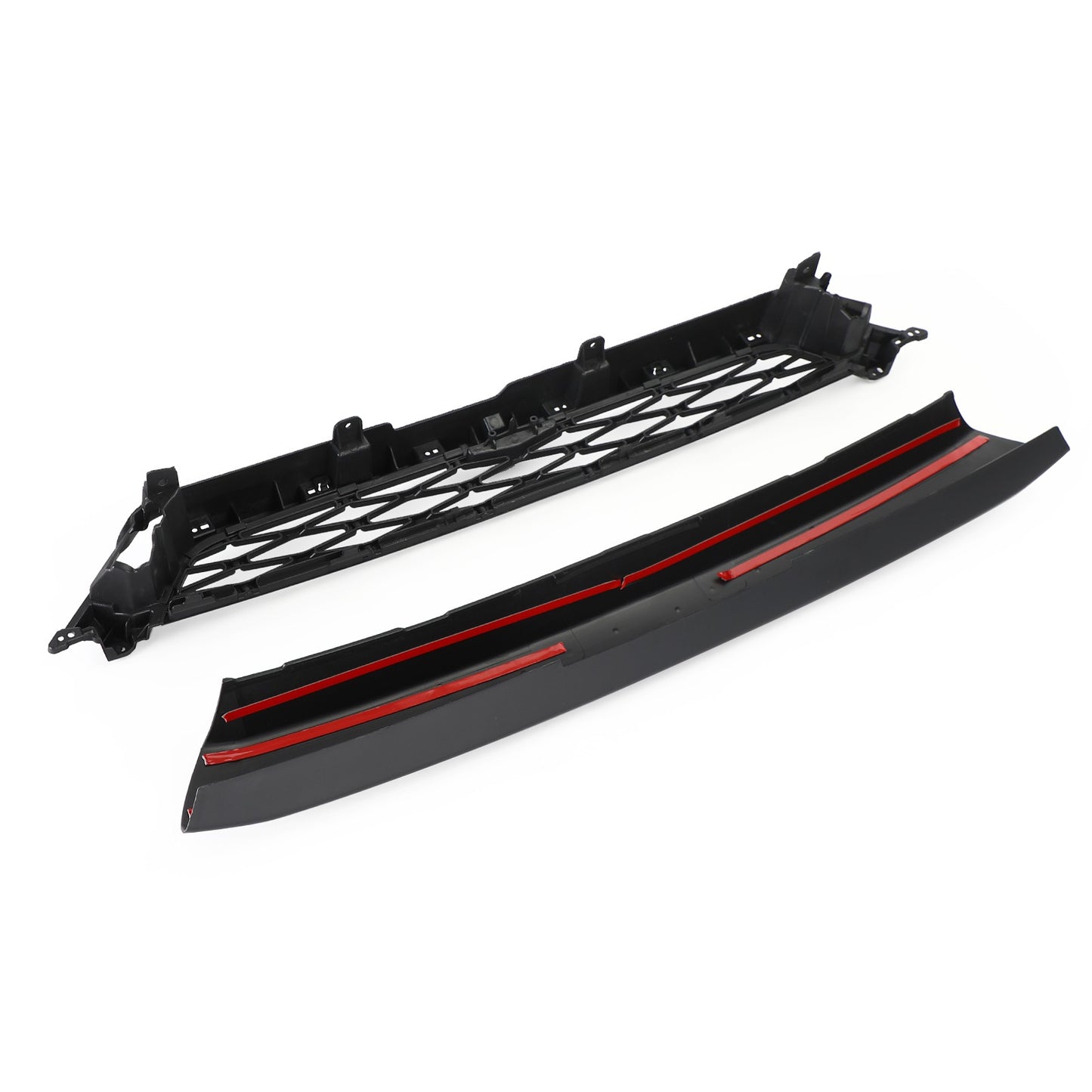 2 Piece Front Bumper Grille Grill Fits For 4Runner TRD PRO 2020-2024 Black