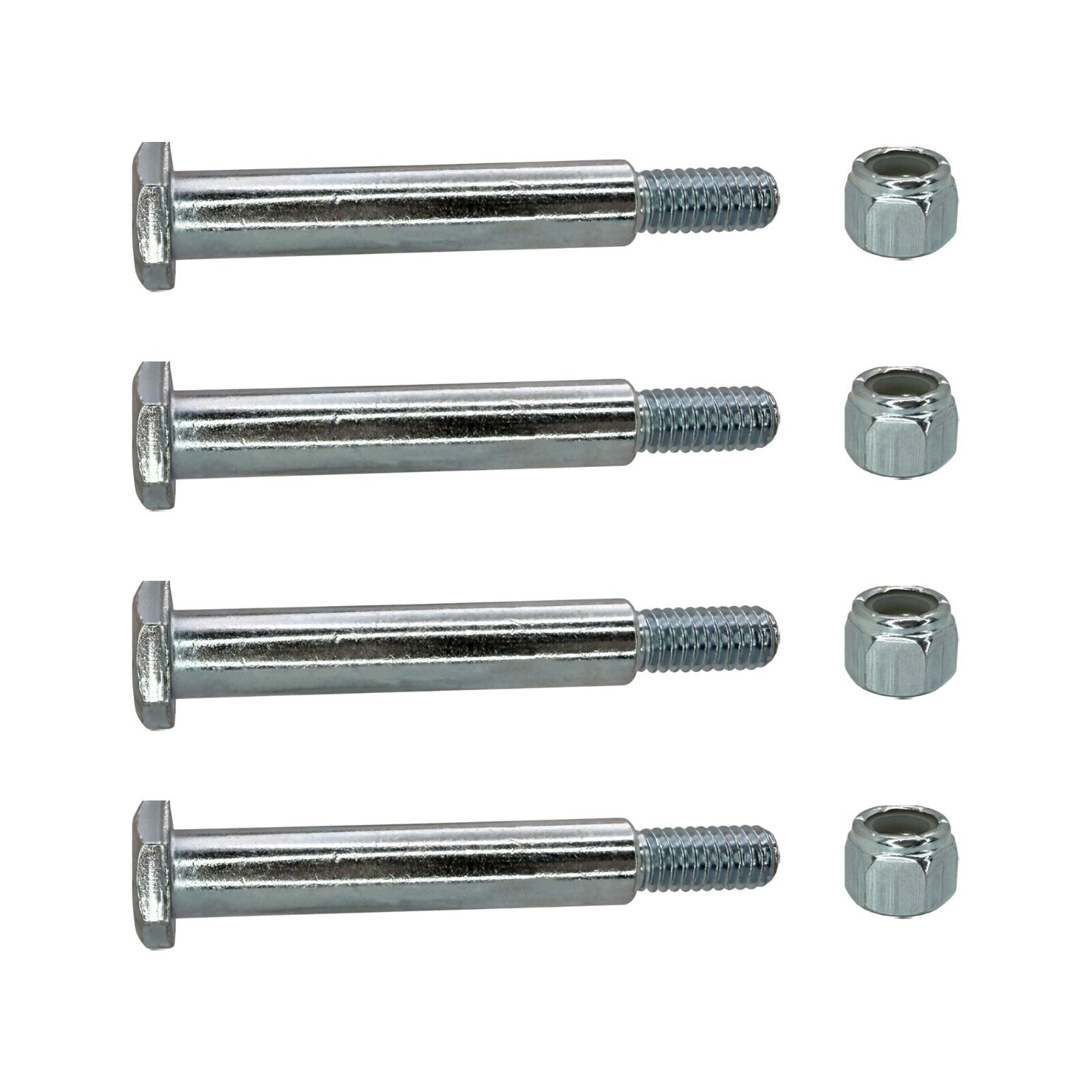 (4) Deck Wheel Bolts with Lock Nuts for Cub Cadet, Husqvarna - 137644, 738-3056
