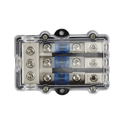 3Way Car Mini ANL Blade Fuse Holder Stereo Audio Power Distribution Block 60 Amp