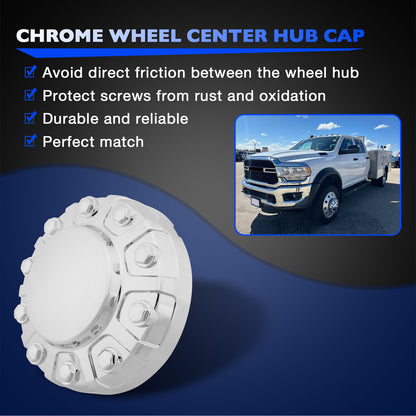 6PG03SZ0AB Chrome Wheel Center Hub Cap Cover Front For 2019-2021 Ram 4500 5500