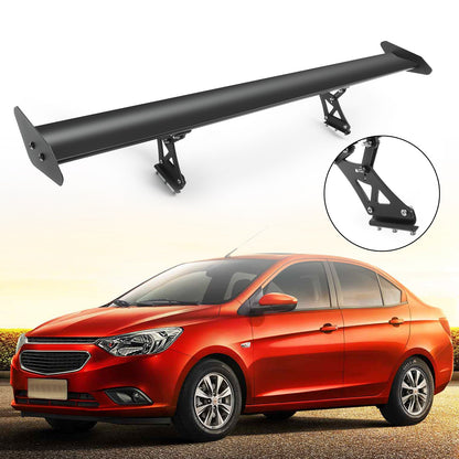 Adjust 53" No Drilling GT Rear Truck Wing Racingpoiler Aluminum Universal BLK