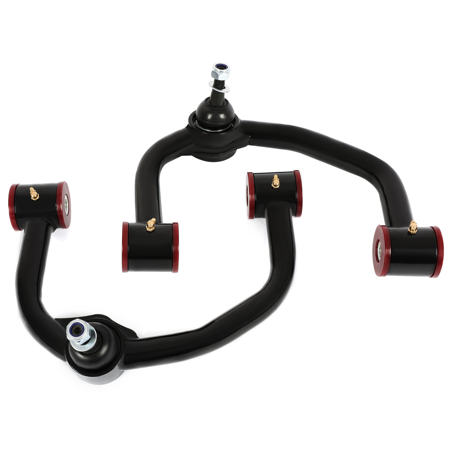 Solid Spare 0-4" Lift Front Upper Control Arms For Ford F150 2004-2022 Powder Coated LH+RH