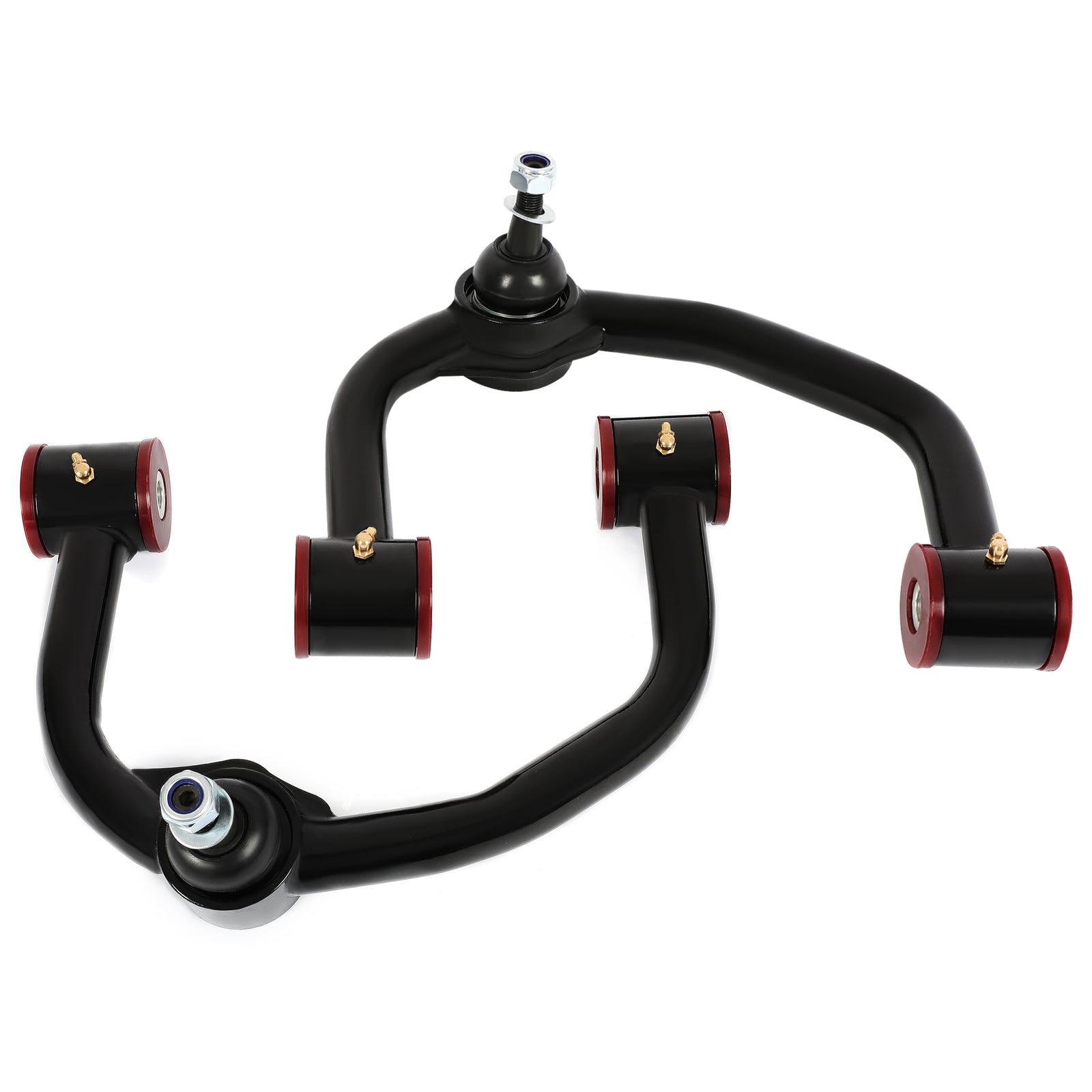 Solid Spare 0-4" Lift Front Upper Control Arms For Ford F150 2004-2022 Powder Coated LH+RH
