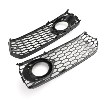 2pcs Fog Light Grill Grille Black Trim For Audi A5 S-Line S5 B8 RS5 2008-2012