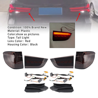 Left+Right LED Tail Light Brake Lamp For BMW X5 F15 2014-2018