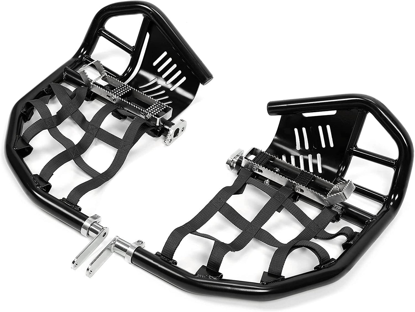 Solid Spare Nerf Bars W/ Nets Pro Peg Bars For Honda Sportrax 400 TRX 400EX 400X All Years