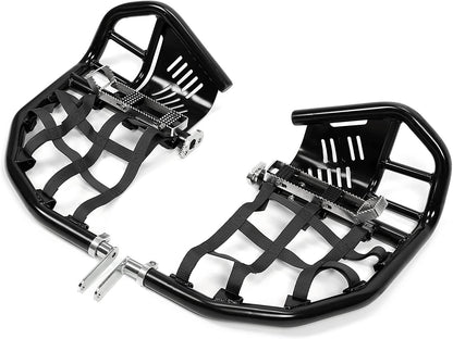 Solid Spare Nerf Bars W/ Nets Pro Peg Bars For Honda Sportrax 400 TRX 400EX 400X All Years