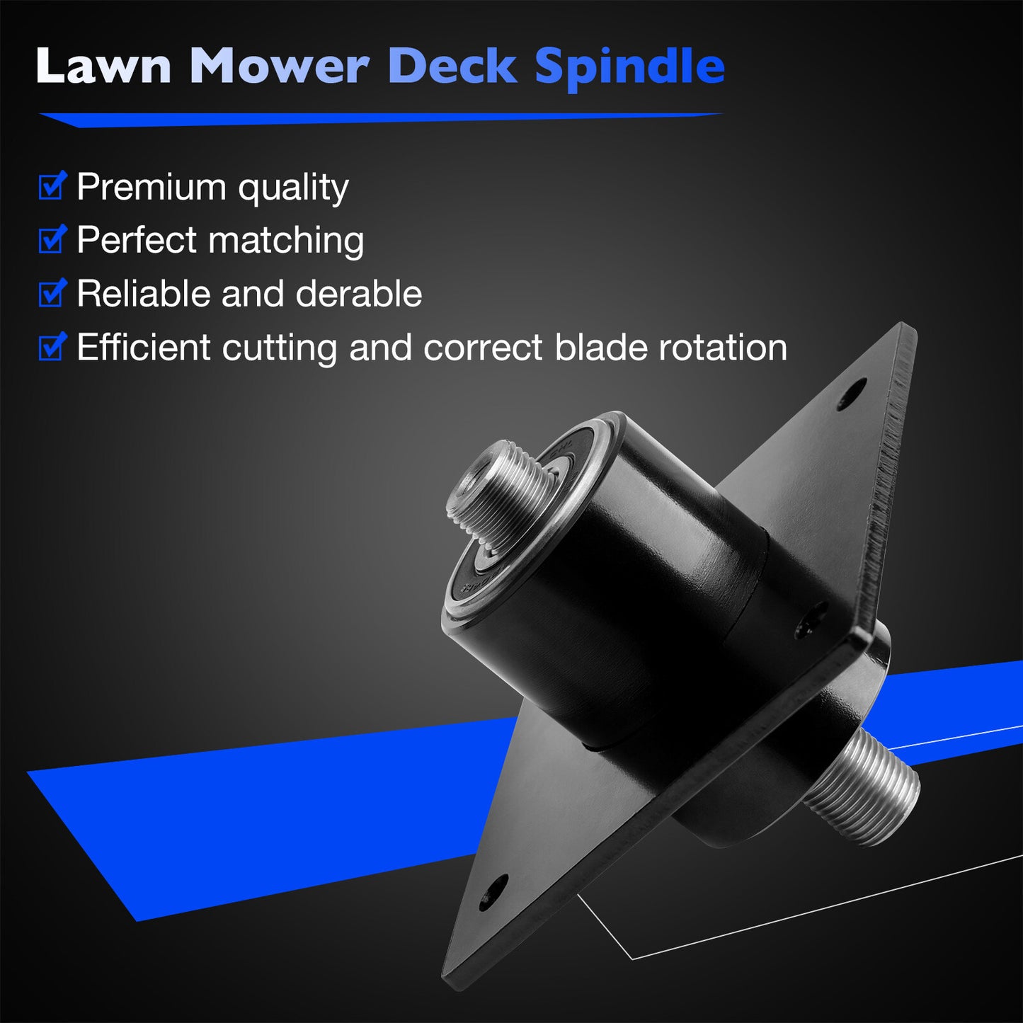 704177 Blade Drive Spindle for Swisher Pull Behind Mower Replaces 9018 Driver