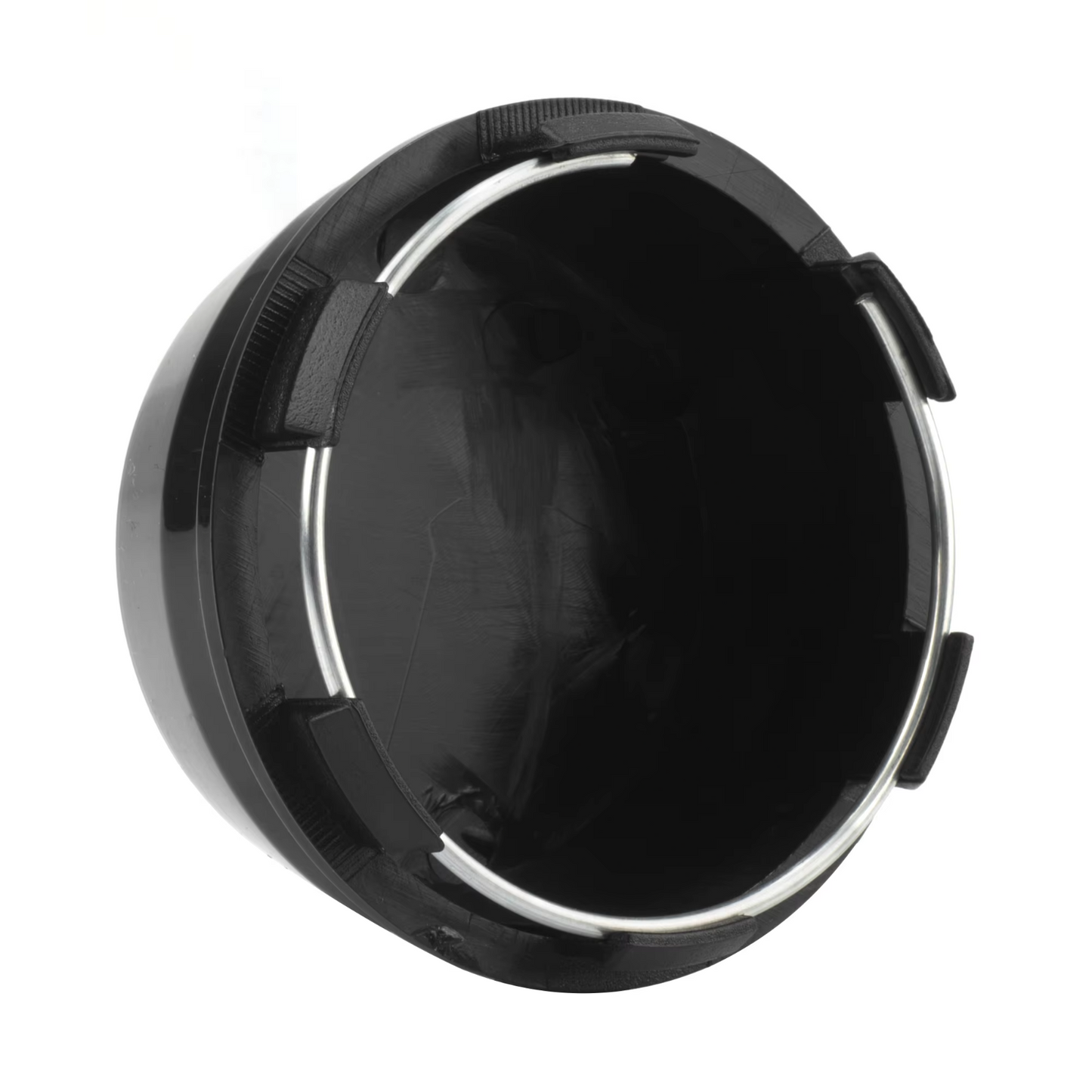 Universal 66mm OD. 6 Clips Car Wheel Rim Hub Center Caps Cover Black Pack of 4