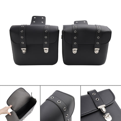 Side Tail Bag Saddlebag Color Matching Luggage Black 20L For Scooter Motorcycle