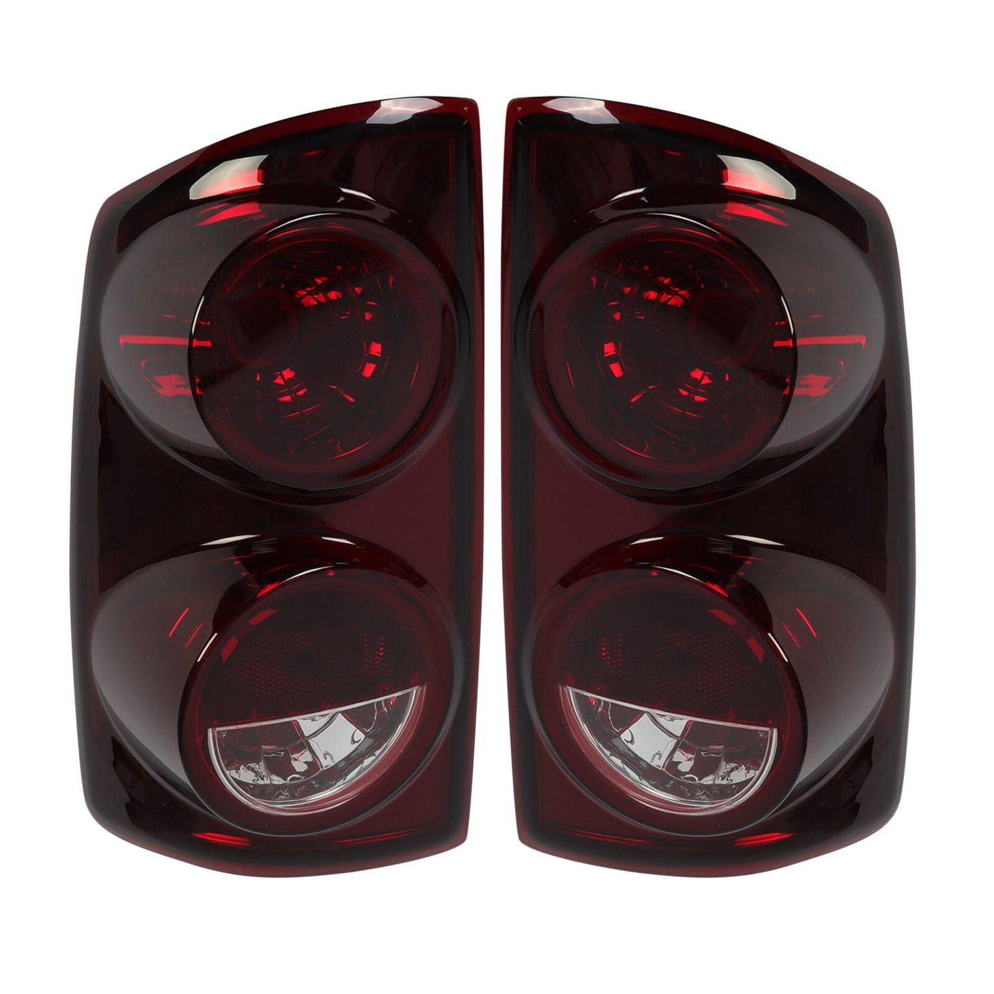 Solid Spare Pair Red Smoke Tail Lights Lamps For 2007-08 Dodge Ram 1500 07-09 Ram 2500 3500