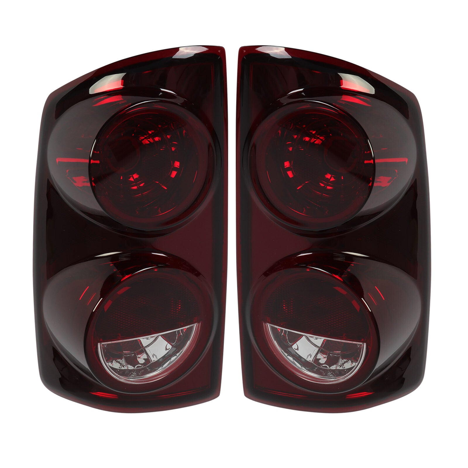 Solid Spare Pair Red Smoke Tail Lights Lamps For 2007-08 Dodge Ram 1500 07-09 Ram 2500 3500
