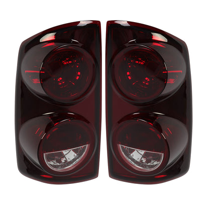 Solid Spare Pair Red Smoke Tail Lights Lamps For 2007-08 Dodge Ram 1500 07-09 Ram 2500 3500