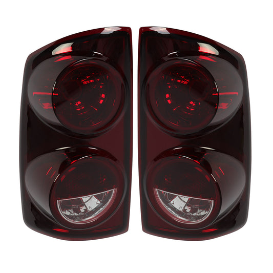 Solid Spare Pair Red Smoke Tail Lights Lamps For 2007-08 Dodge Ram 1500 07-09 Ram 2500 3500