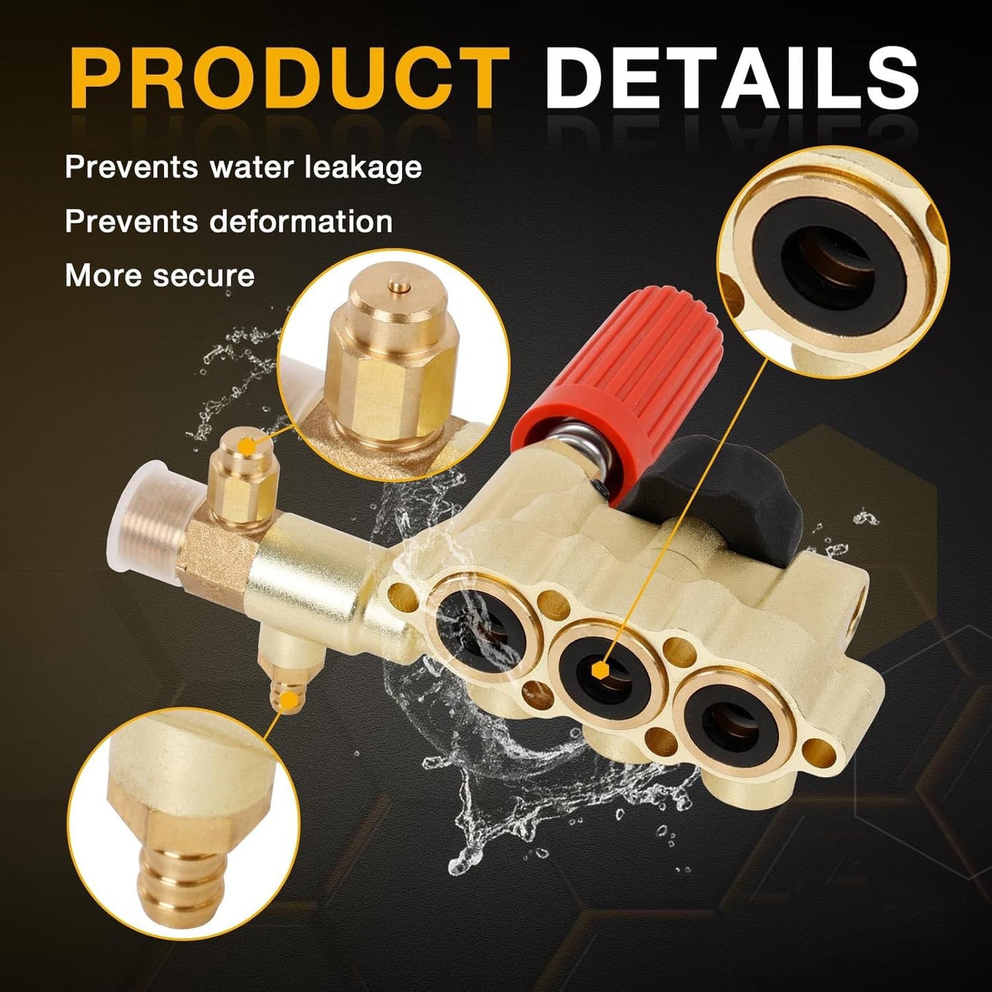 7108746 Manifold Replacement for AAA 530008 530009 530016 Pressure Washer Pump