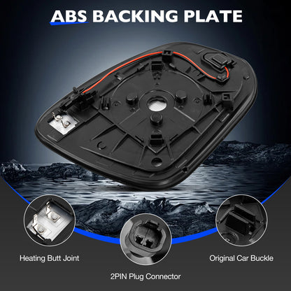Heated Mirror Glass w/ BSD Left Driver Side For 13-24 Toyota RAV4 Tacoma 4Runner