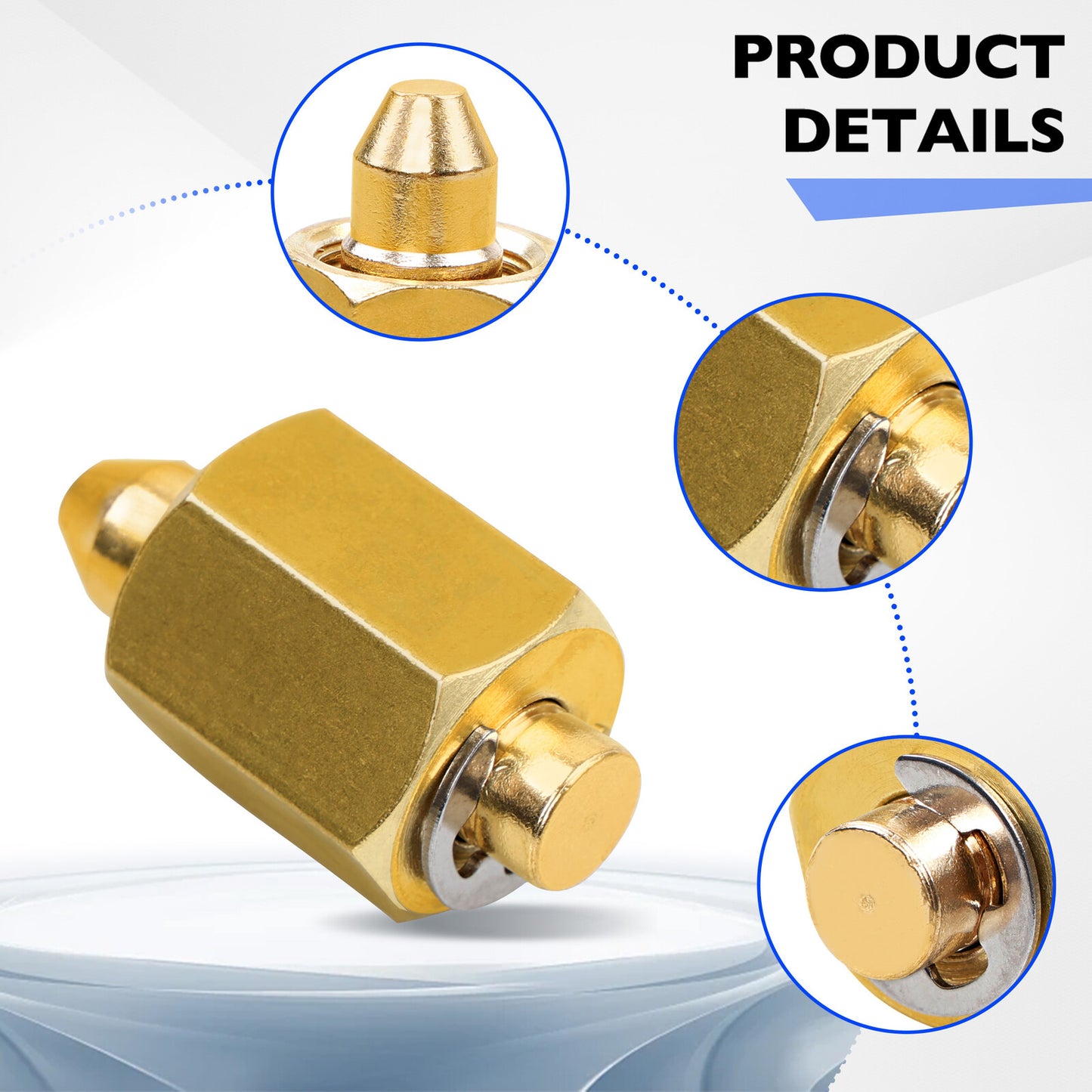 10810 Injector Rail Fuel Line Cap Set - 5 Pcs Rail Fuel Injector Block-off Cap