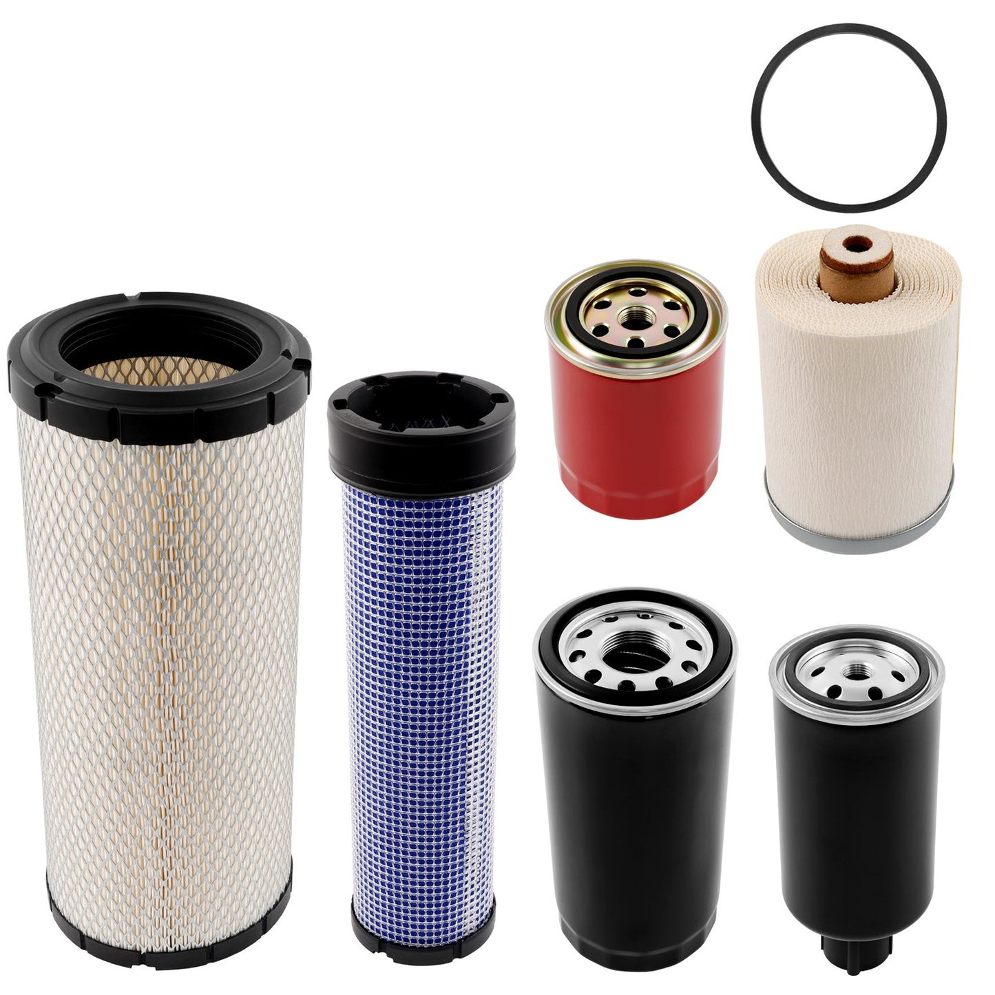 6Pack Air Oil Fuel Filter Kit For Mahindra 4540 4550 006000455F1 006000456F1