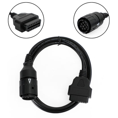 Motorcycle 10 Pin To 16Pin For BMW OBD2 Cable Connector Diagnostic Scanner Cable