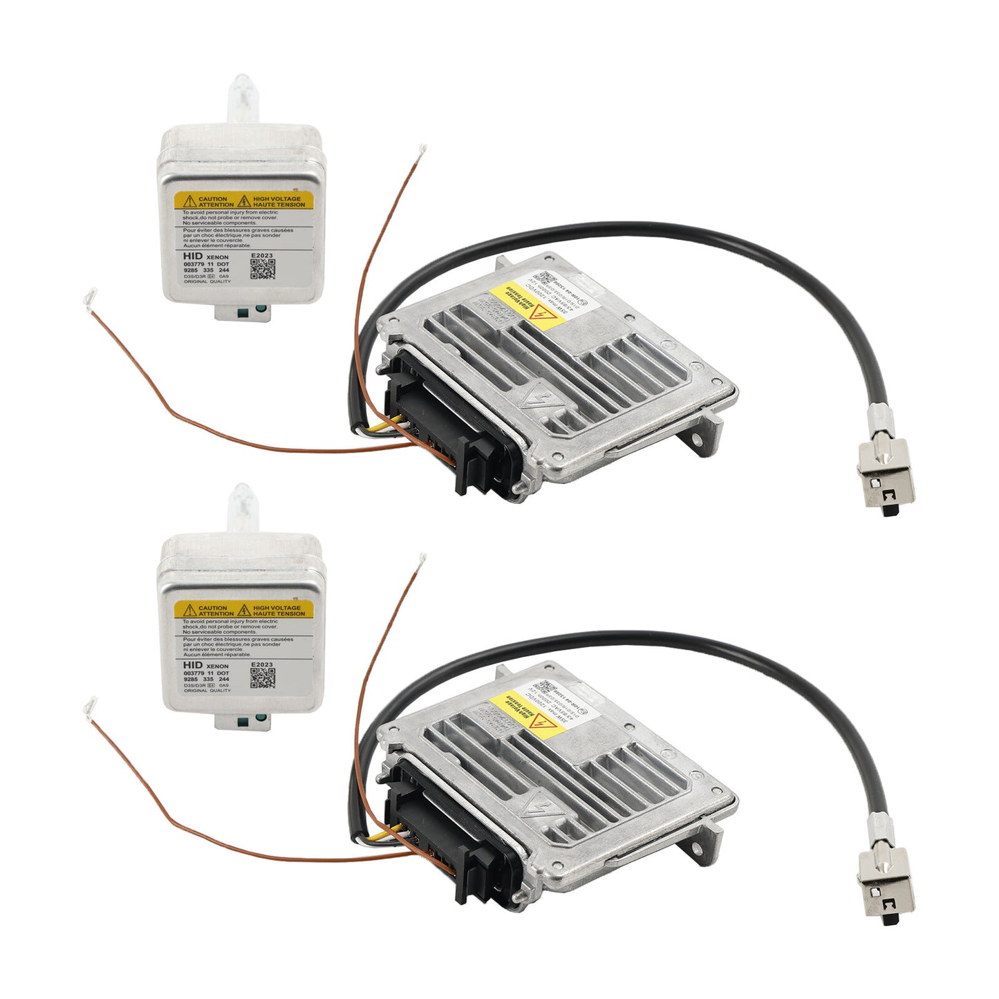 2x Headlight Ballast & D3S Bulb Wire Control Unit For Grand Cherokee 2014-2020