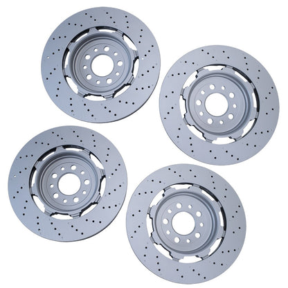 Front Rear Brake Rotors Fit For 2017-2021 Alfa Romeo Giulia Stelvio Quadrifoglio