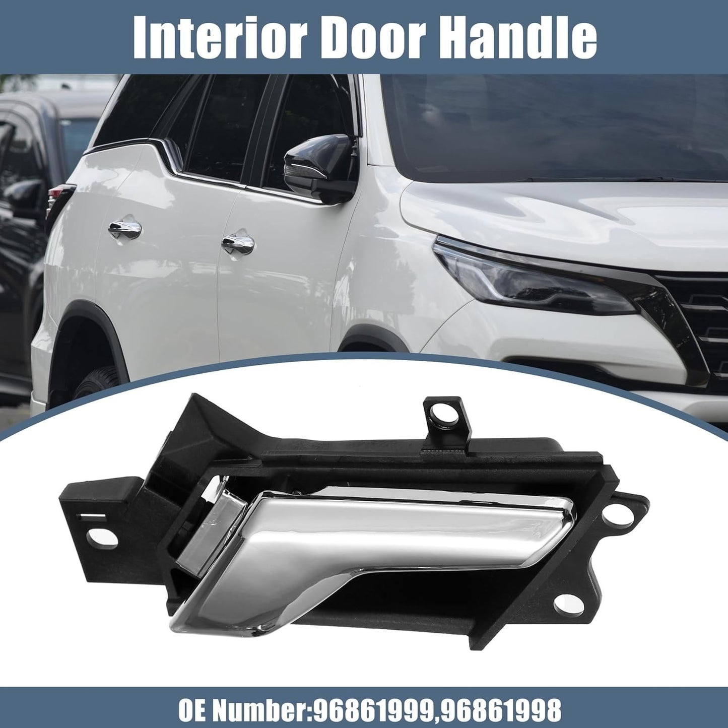 Door Inner Handle Chrome Left+Right For Chevy Captiva Sport 2012 2013 2014 2015