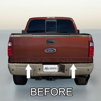 CHROME TAILGATE TRIM MOLDING KIT For FORD F250 SUPER DUTY