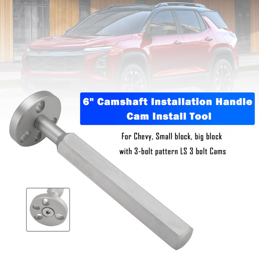 6" Camshaft Installation Handle Cam Install Tool For Chevy with 3-bolt pattern
