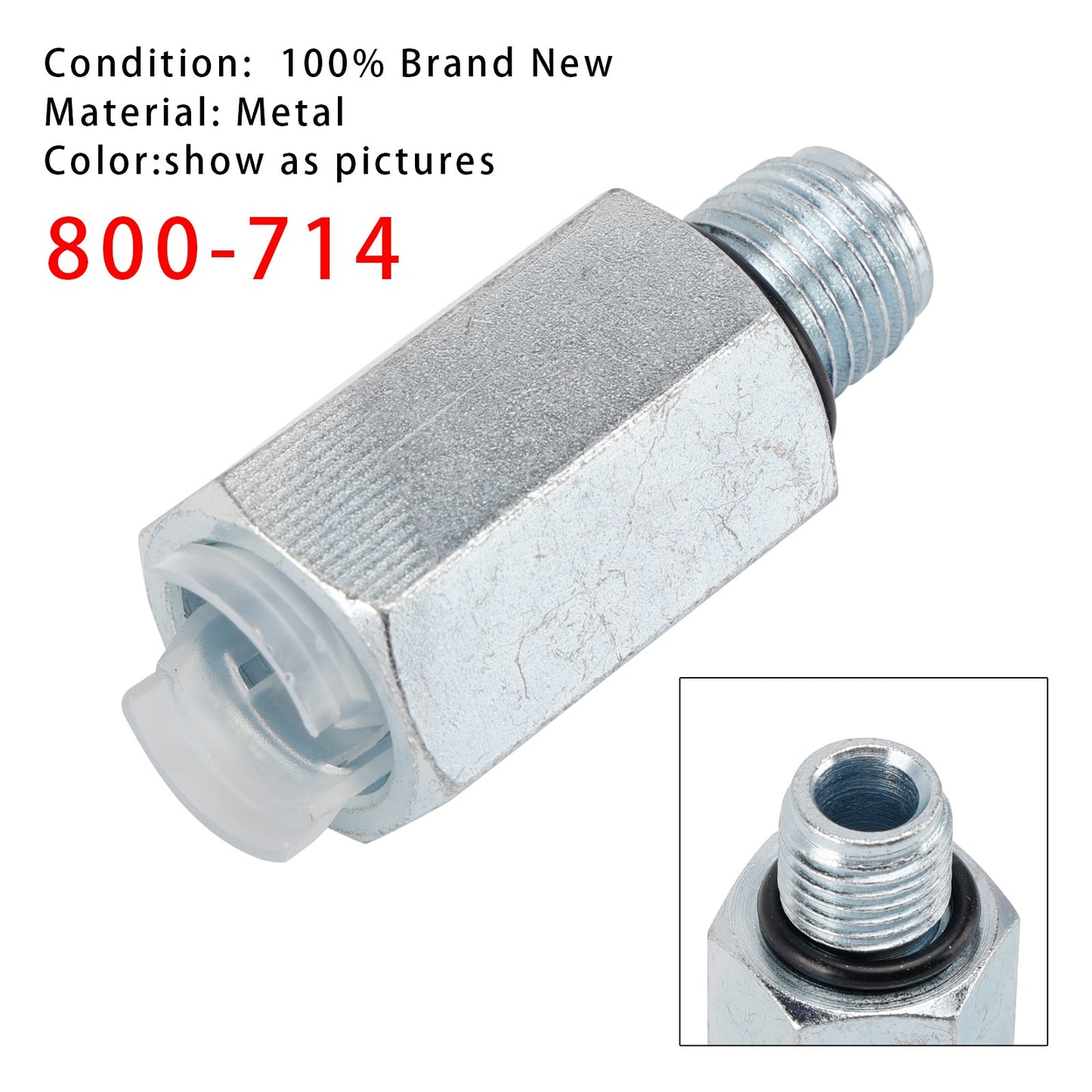 800-714 Transmission Line Connector - 3/8In. OD Tube x 14mm-1.5 1PC
