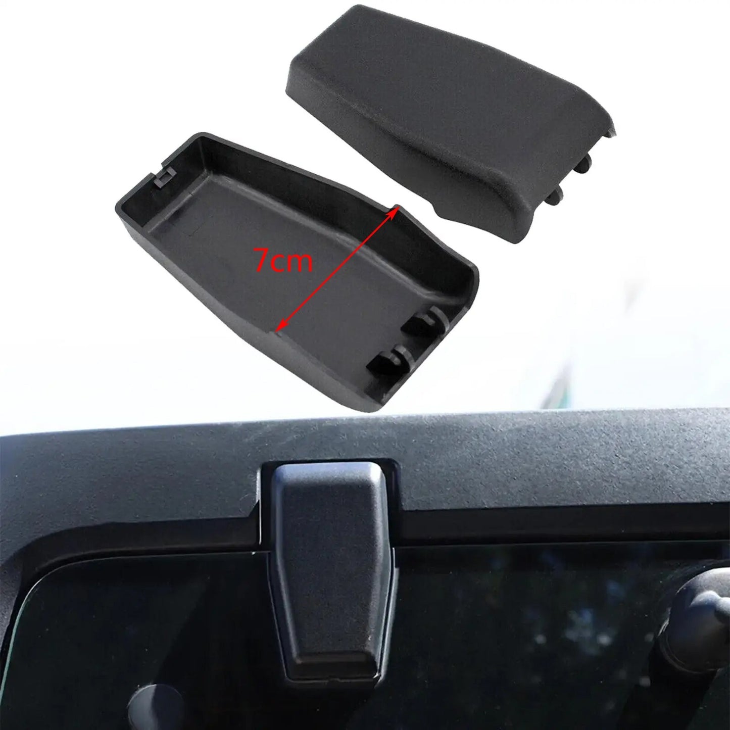 For 2007-2017 Jeep Wrangler JK Rear Window Hinge Liftgate Glass Hinge Trim Cover