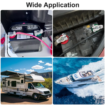 Battery Terminal Connectors Kit Heavy Duty Positive Negative for Auto Car Marine