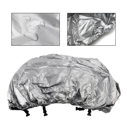 Heavy Duty Boat Cover Waterproof 210D Silver For 16-18Ft Fishing Jon Boat L Beam