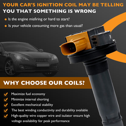 6X Ignition Coil Pack For 11-23 Ford F-150 Explorer Lincoln Ecoboost 3.5L UF646