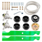46" Mower Blade Spindle Belt Wheel Idler Kit For Husqvarna RZ4623 RZ46i Z246
