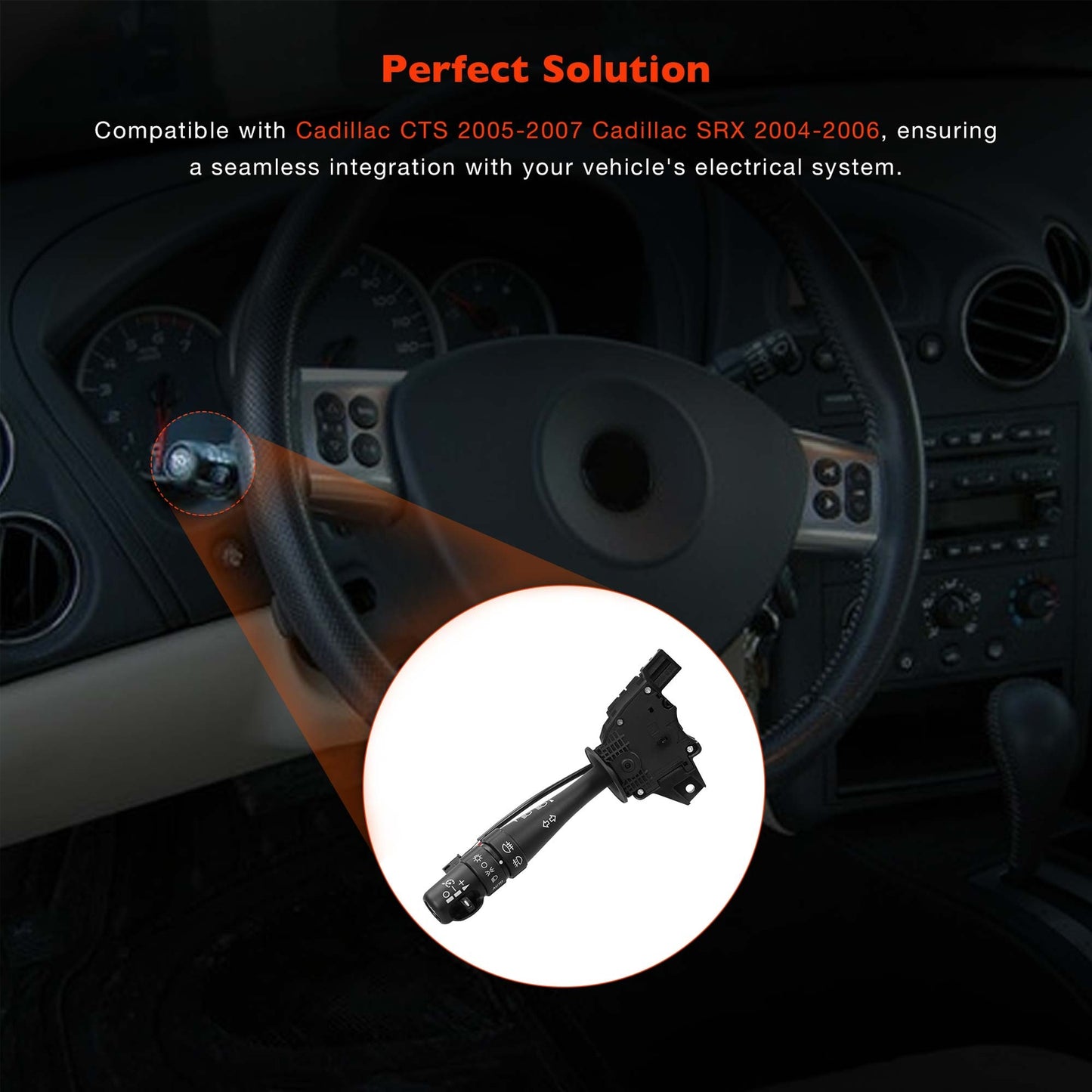 Turn Signal Headlamp Fog Light Control Switch For 2004-2006 Cadillac CTS SRX