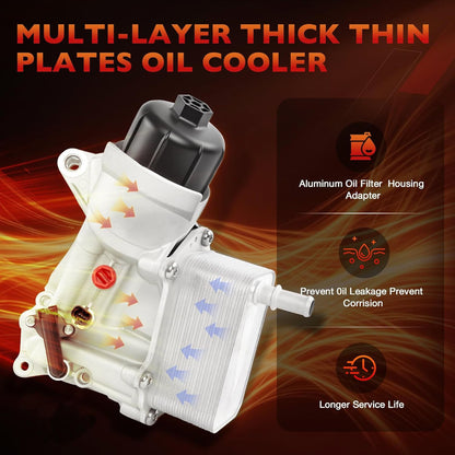 68624177AA Engine Oil Cooler Filter Housing For 2014-19 Ram 1500 3.0L V6 DIESEL
