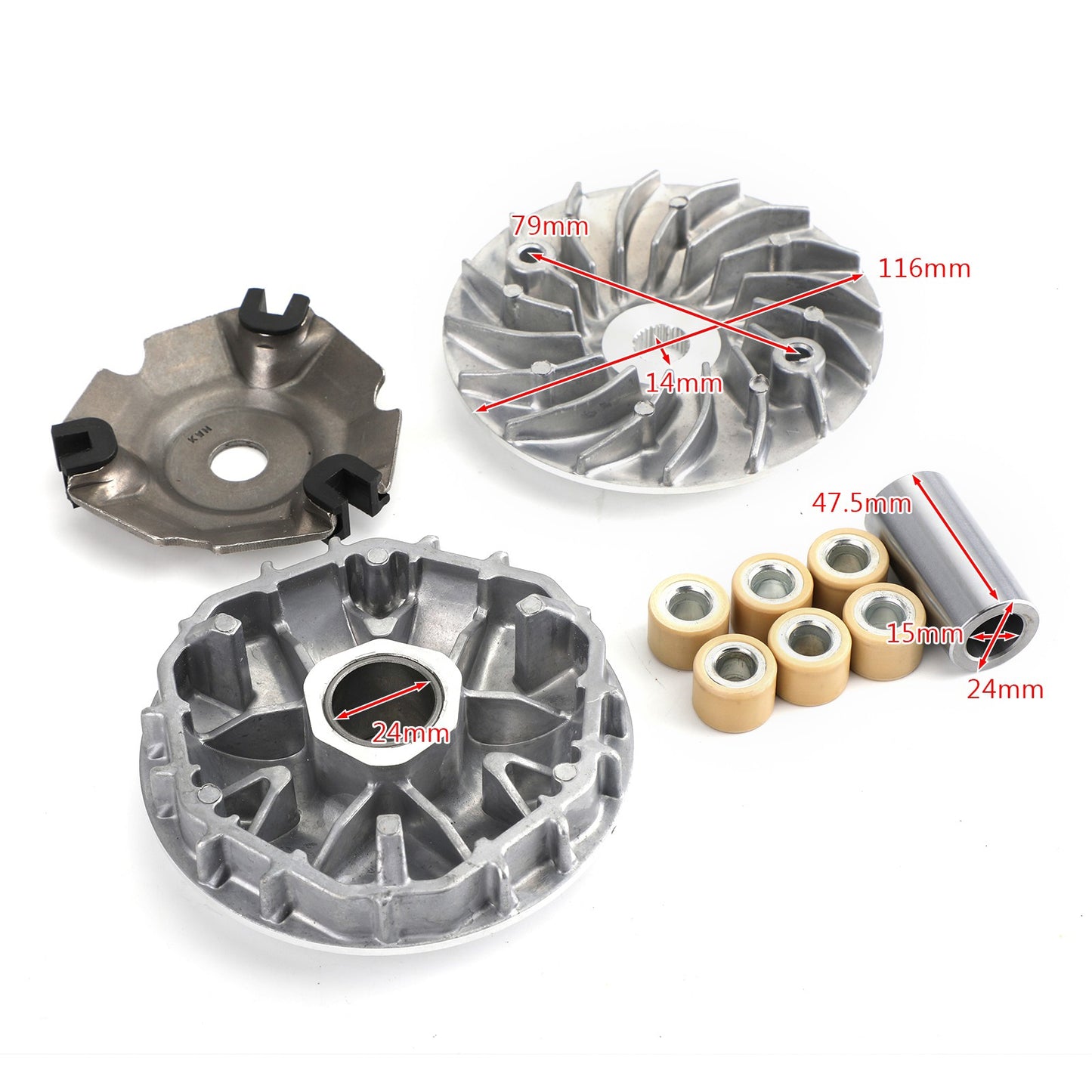 Front Clutch Variator Fits Honda PCX125 PCX150 Scooter 125cc 150cc 2009-2018 EY