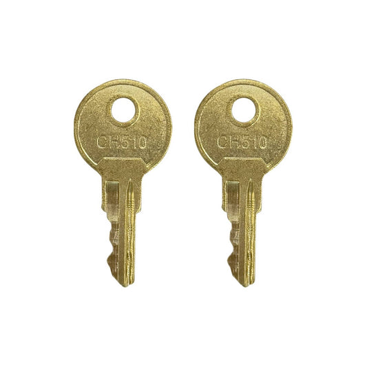 Solid Spare Key Replacement for Truck Tool Box, Trailer, Cabinet, RV Compartments CH510 (2)