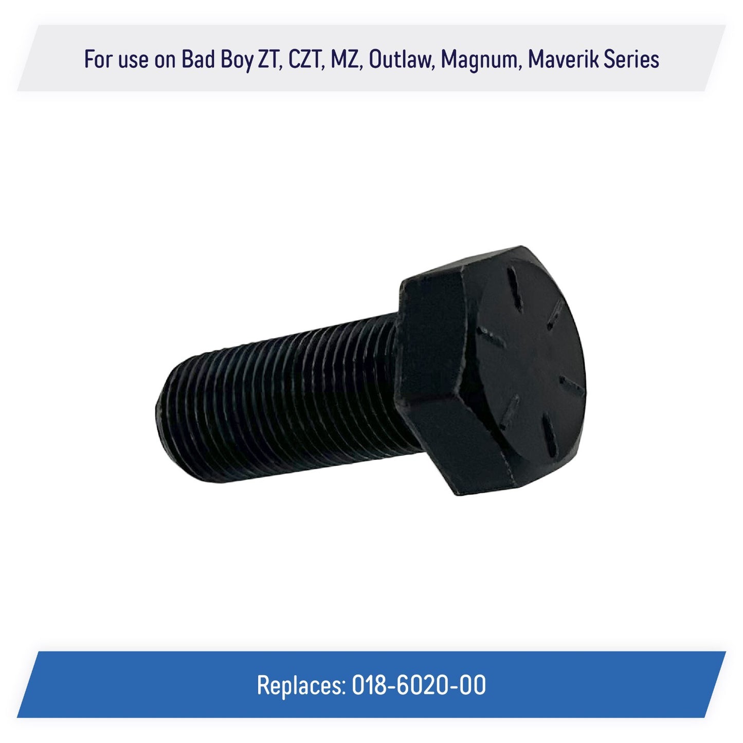 Blade Bolt 5/8"-18 x 1-1/2" for Bad Boy Mower ZT CZT MZ Outlaw 018-6020-00 (4)