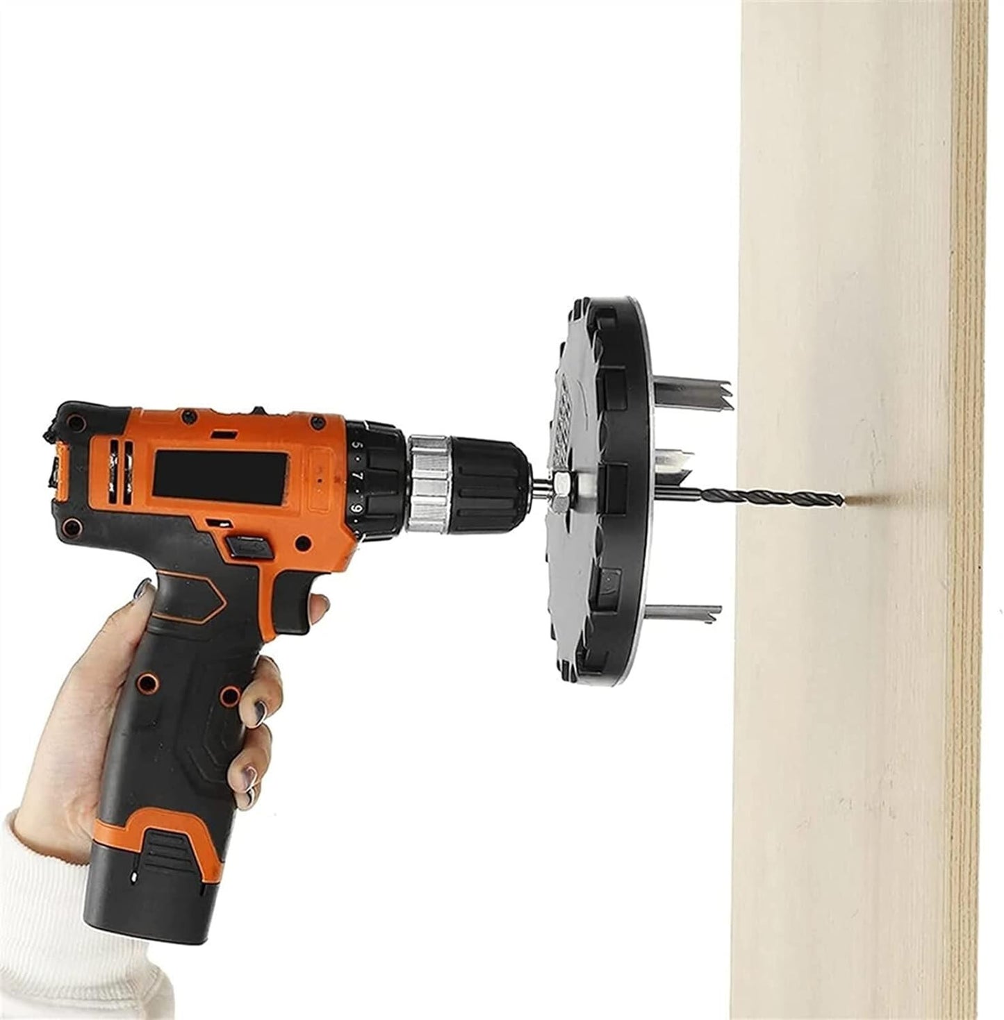 Adjustable Punching Saw Circle Round Hole Cutter Wood Drywall Drill Bit Saw Tool
