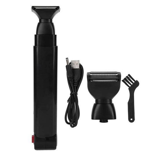 Solid Spare Electric Back Shaver For Men Long Handle Body Hair Removal Razor USB Recharge