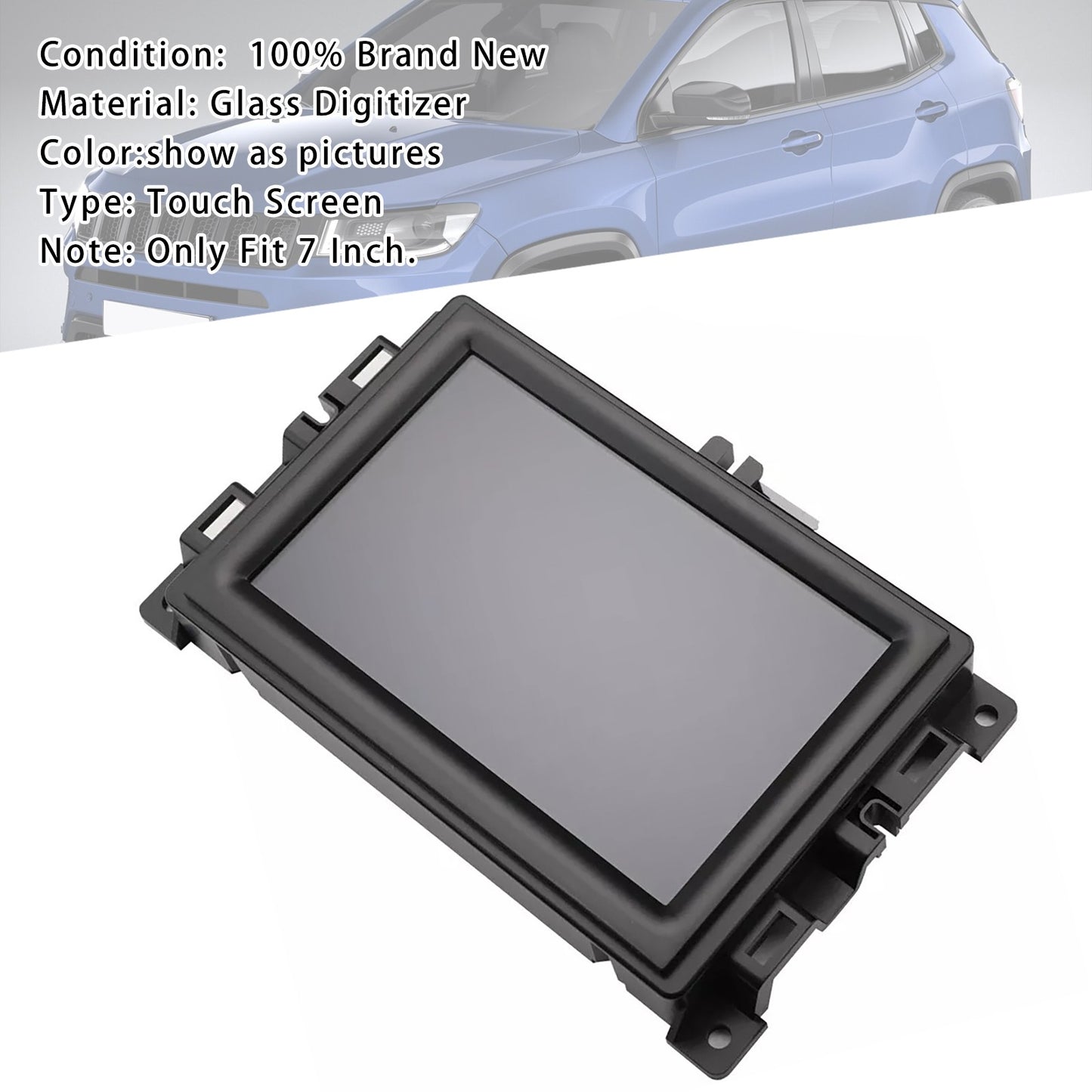 7" LCD Display Touch Screen For Jeep Compass Car Radio Navigation 2017-2020
