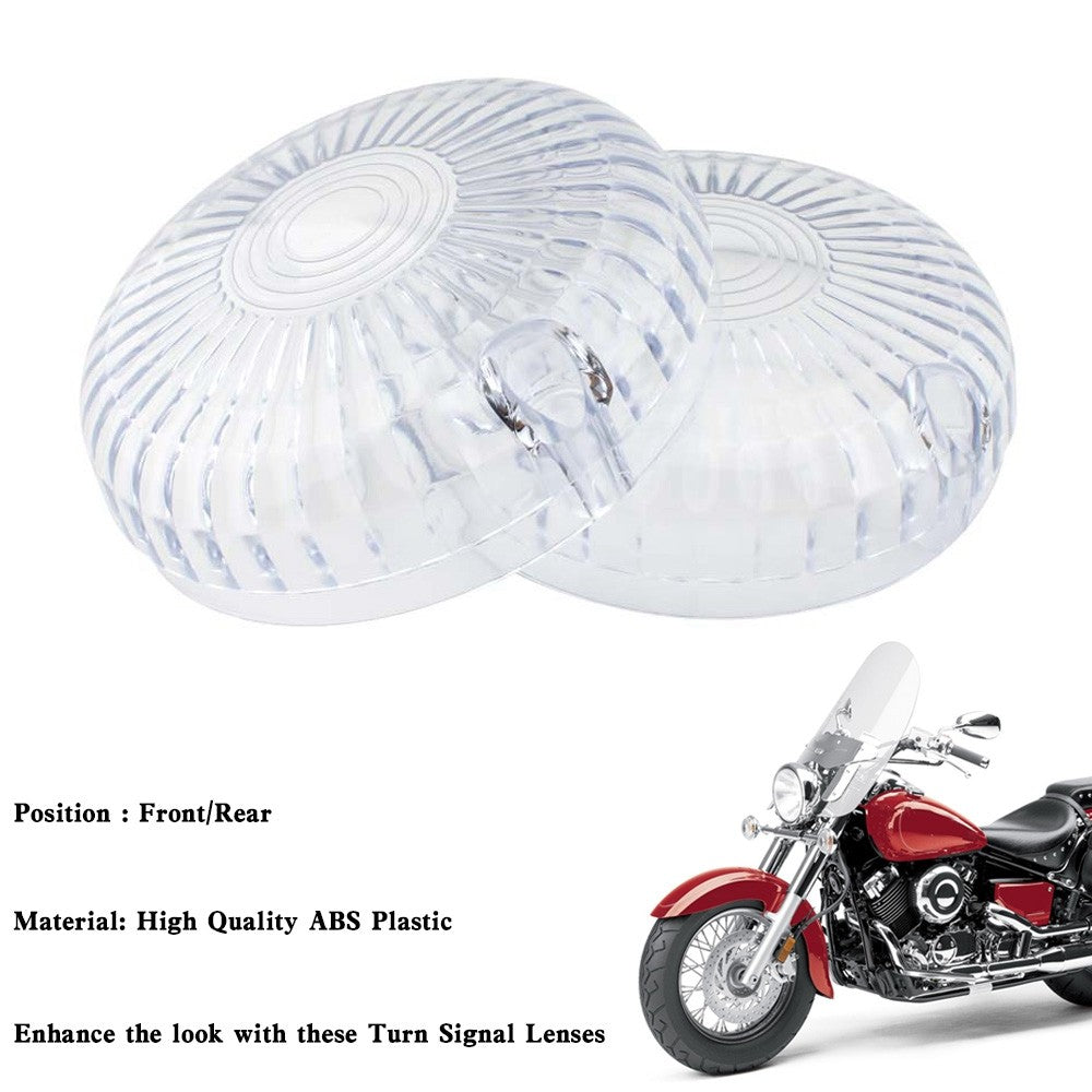 Turn Signal Light Lens Cover For Yamaha V Star 650 1100 Vmax 1200/1700 Clear