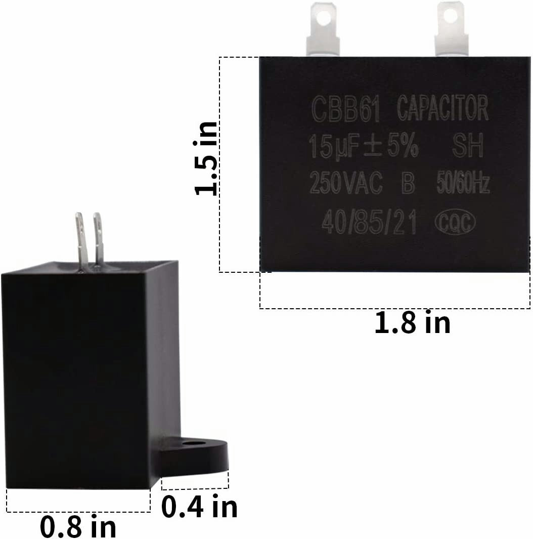 3PCS Refrigerator Relay Overload Capacitor fits Whirlpool W10613606 Start Device