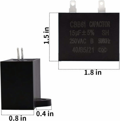 3PCS Refrigerator Relay Overload Capacitor fits Whirlpool W10613606 Start Device