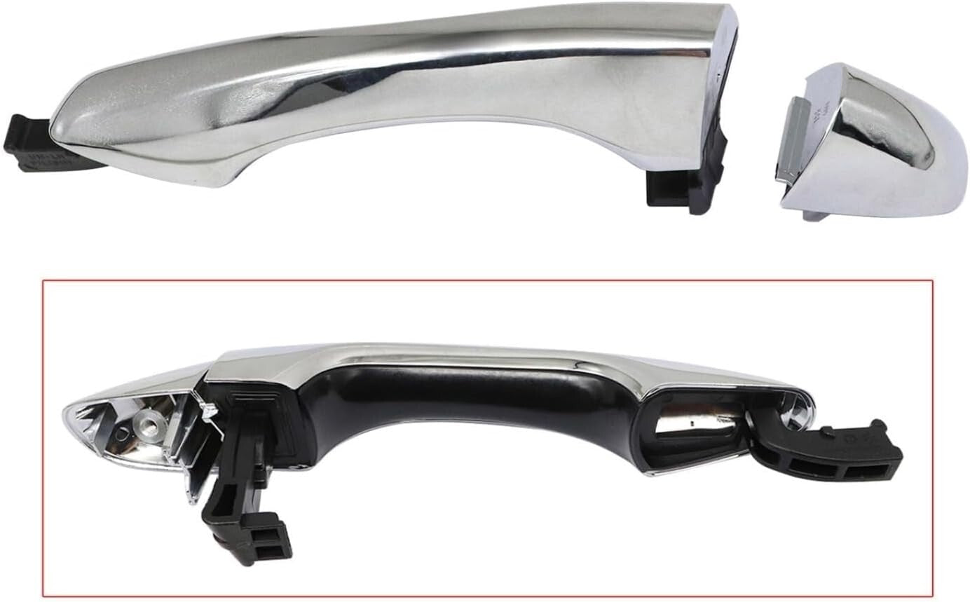 Exterior Door Handle Rear Left Driver Side For 2016-2020 Kia Sorento Chrome