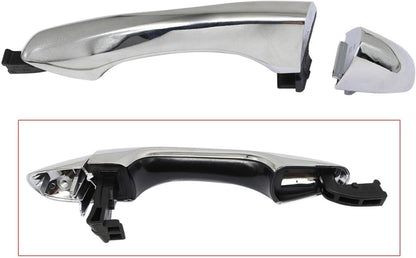 Exterior Door Handle Rear Left Driver Side For 2016-2020 Kia Sorento Chrome