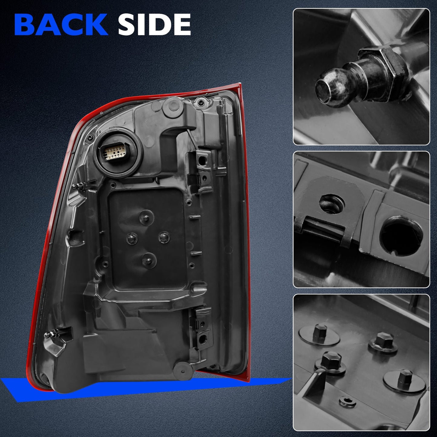 LED Brake Tail Light Lamp Rear Right Passenger Side For 2019-2024 Dodge Ram 1500