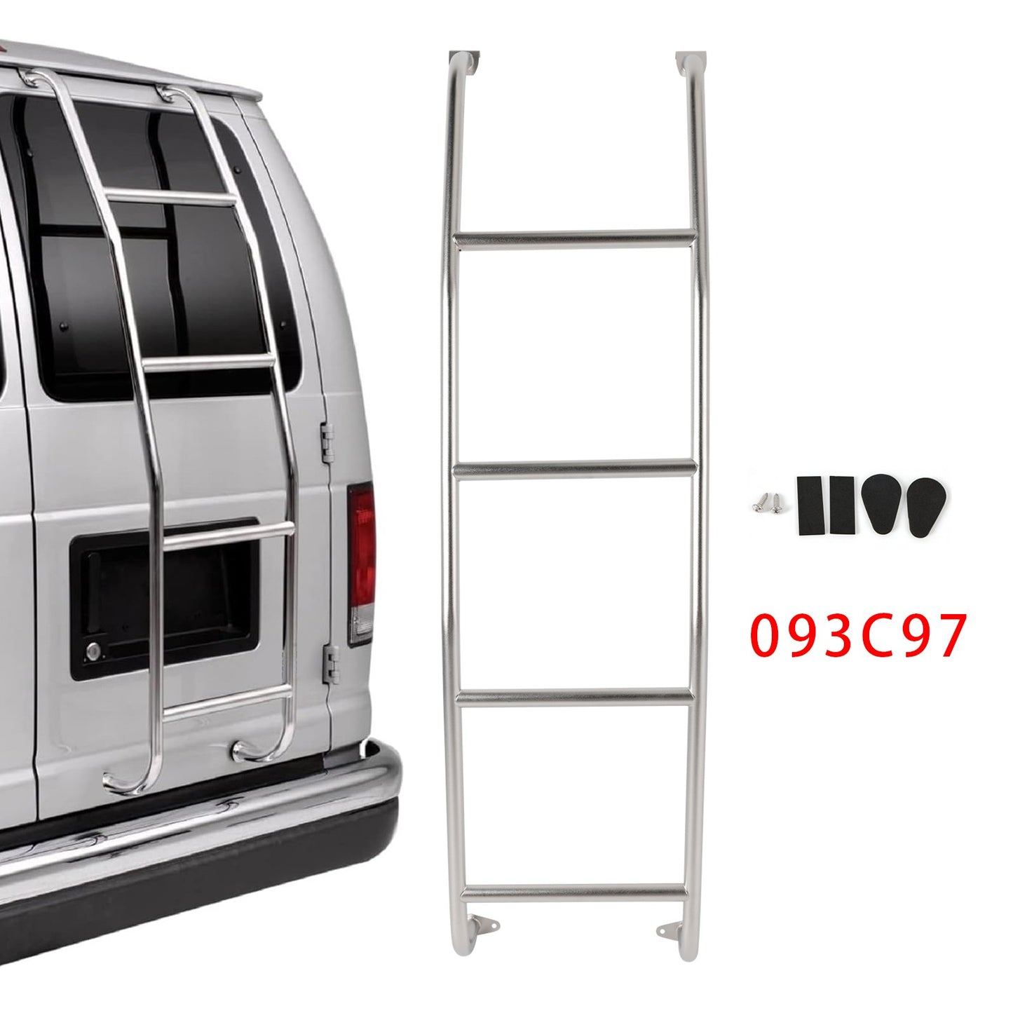 4-Step Van Ladder 093C97 For Chevrolet Express and GMC Savana Vans 1997-2025